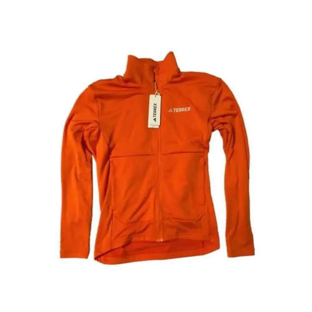 Adidas Terrex Orange Light Fleece Jacket Zip up s New w tags